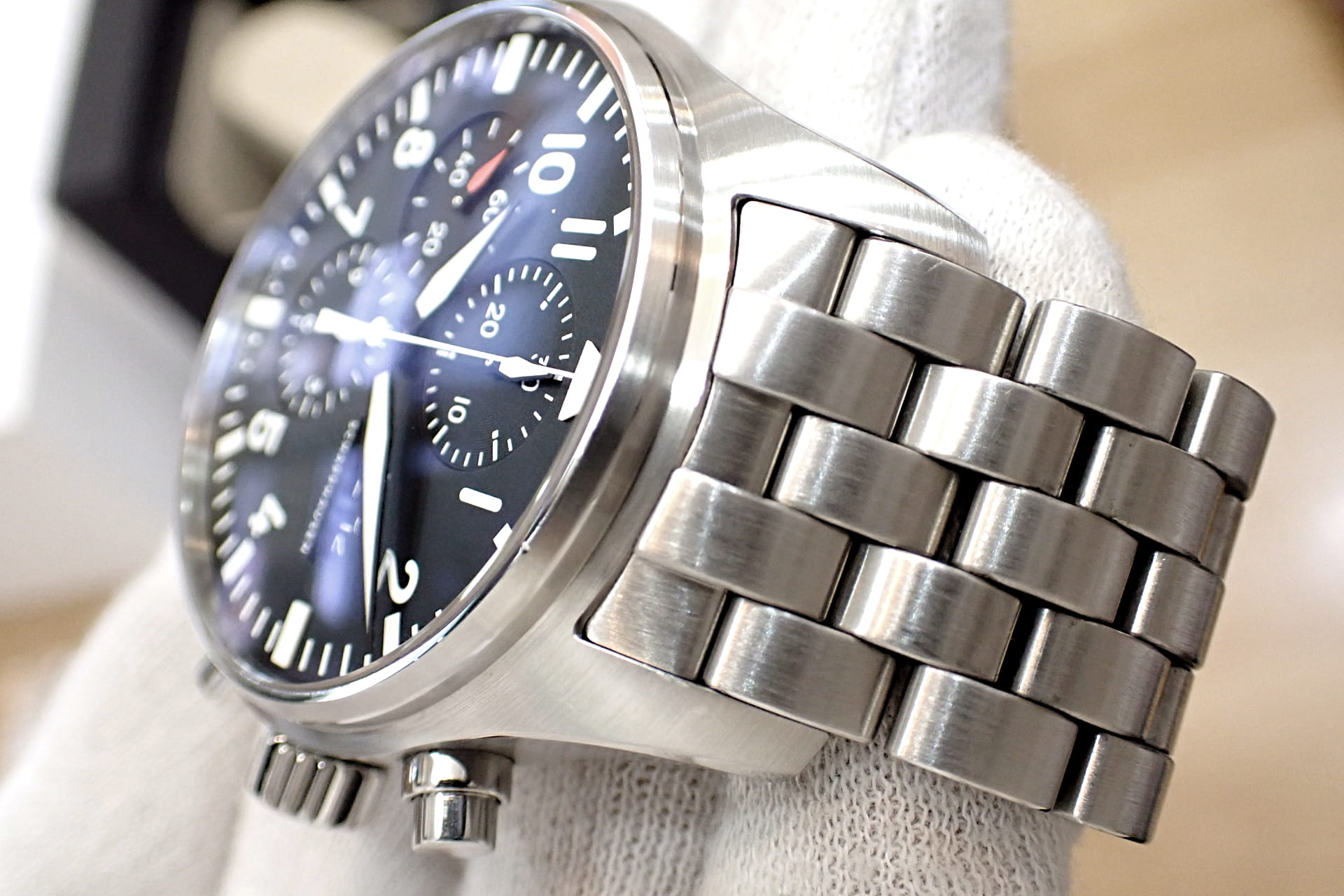 IWC パイロットウォッチ クロノグラフ Ref.IW377710 黒文字盤