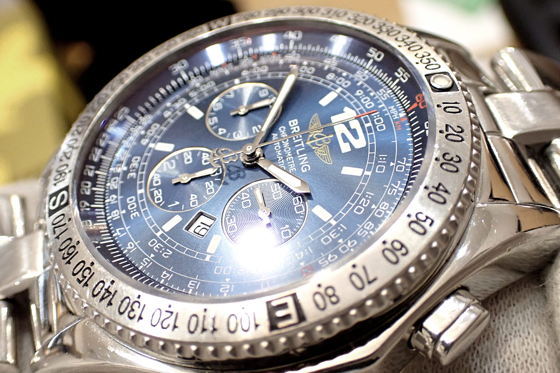 ブライトリング/BREITLING B-2 プロフェッショナル Ref.A42362 クロノグラフ ブルー