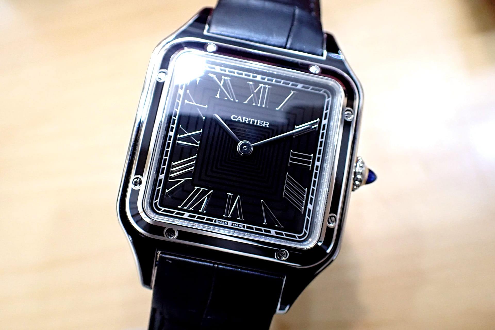 Cartier/カルティエ サントス デュモン LM Ref.WSSA0046 ブラックラッカー