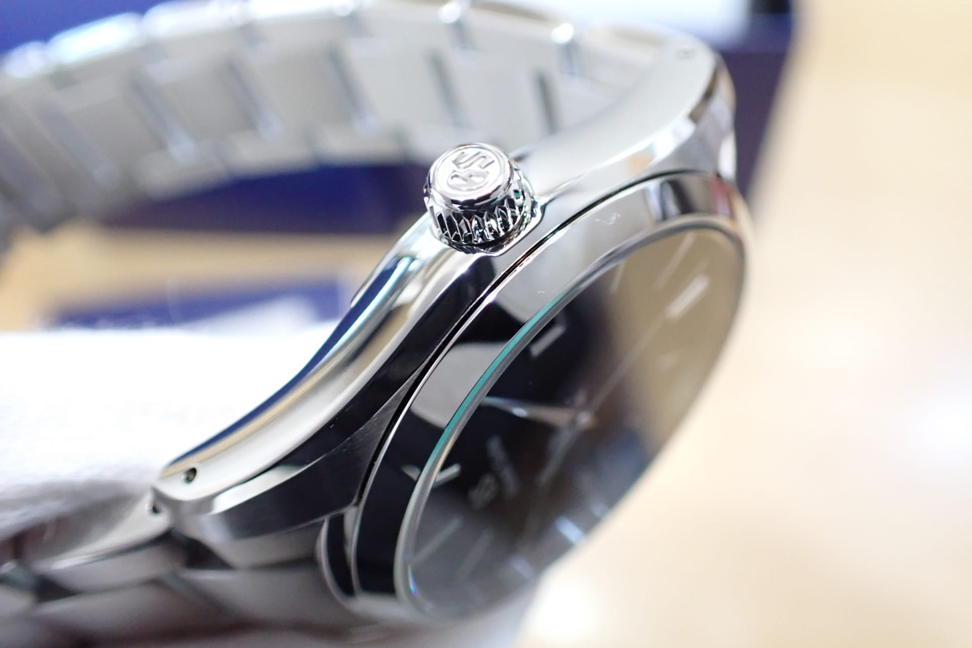 GrandSeiko/グランドセイコー エレガンスコレクション 9Fクォーツ Ref.SBGX261 ブラック 保護シール付き