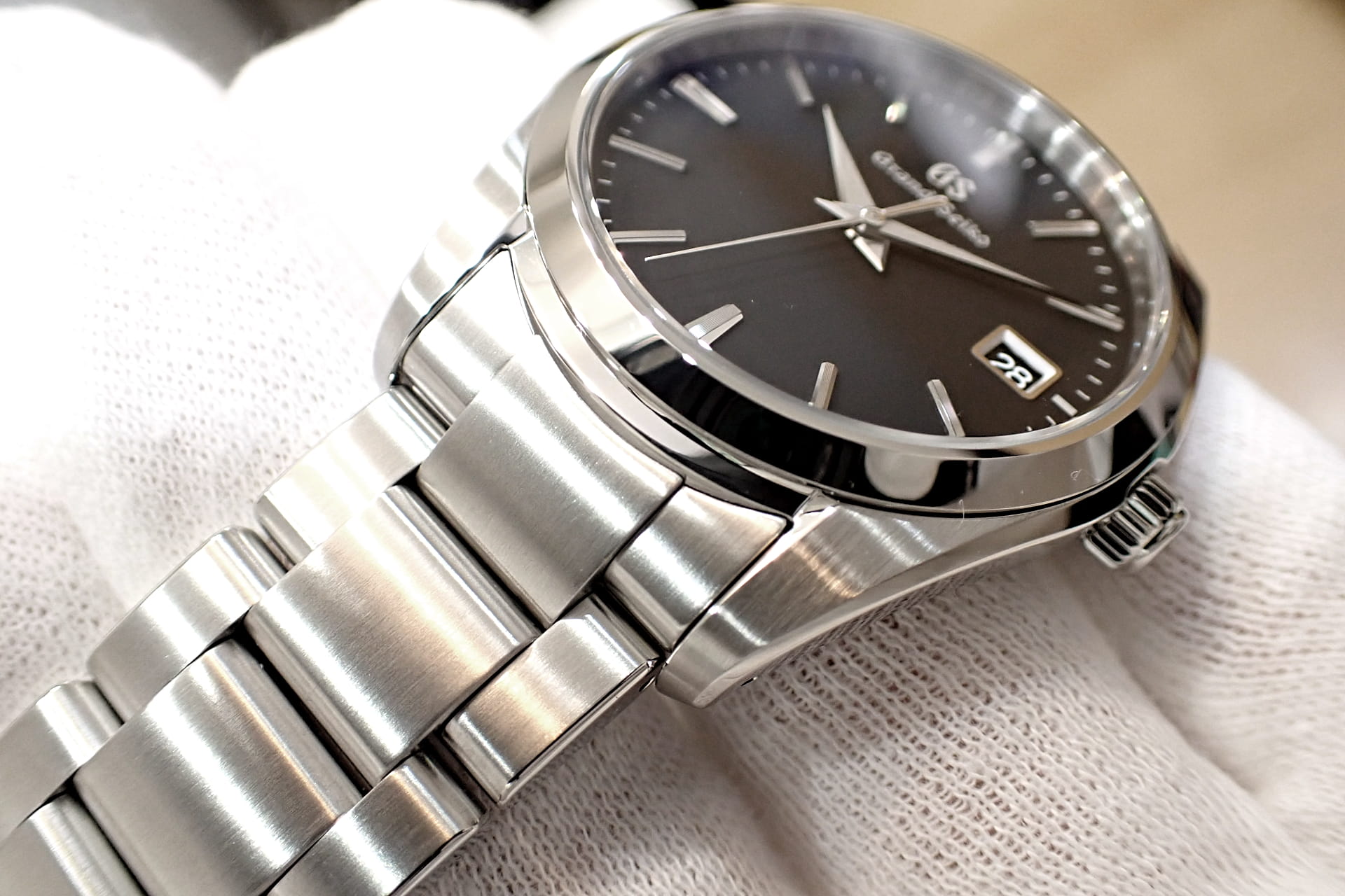 GrandSeiko/グランドセイコー エレガンスコレクション 9Fクォーツ Ref.SBGX261 ブラック 保護シール付き