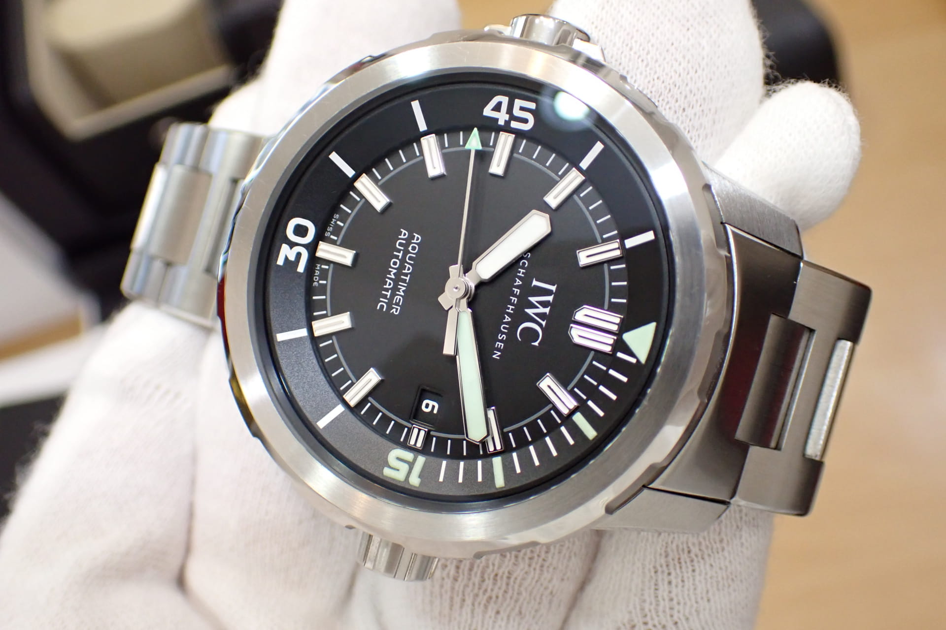 IWC アクアタイマー オートマチック Ref.IW328803 黒文字盤