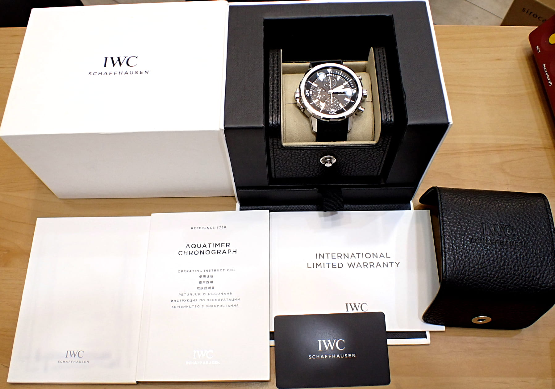 IWC アクアタイマー オートマチック クロノグラフ Ref.IW376803 黒文字盤