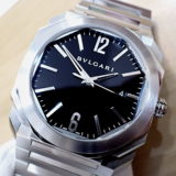 中古品A【BVLGARI】ブルガリ オクト  ローマ Ref.102704(OC41BSSD) 黒文字盤 （2013年8月国内正規）