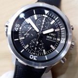 中古品A【IWC】アクアタイマー オートマチック クロノグラフ  Ref.IW376803  黒文字盤　ノンポリッシュ  (2022年2月国内正規)