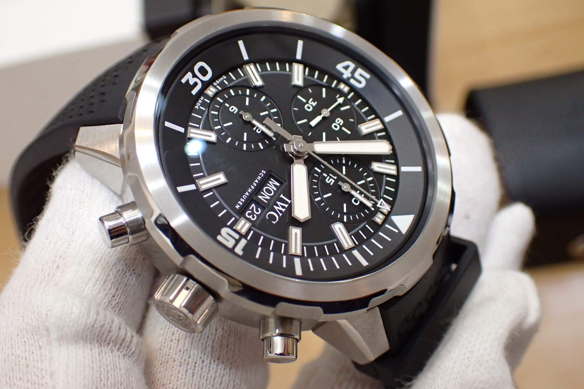 IWC アクアタイマー オートマチック クロノグラフ Ref.IW376803 黒文字盤