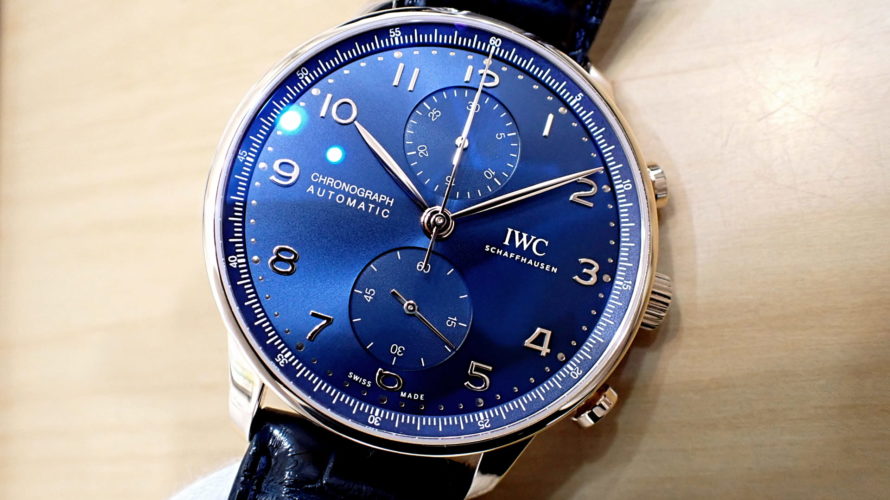 IWC ポルトギーゼ クロノグラフ ブティックエディション Ref.IW371614 ブルー文字盤K18RG製
