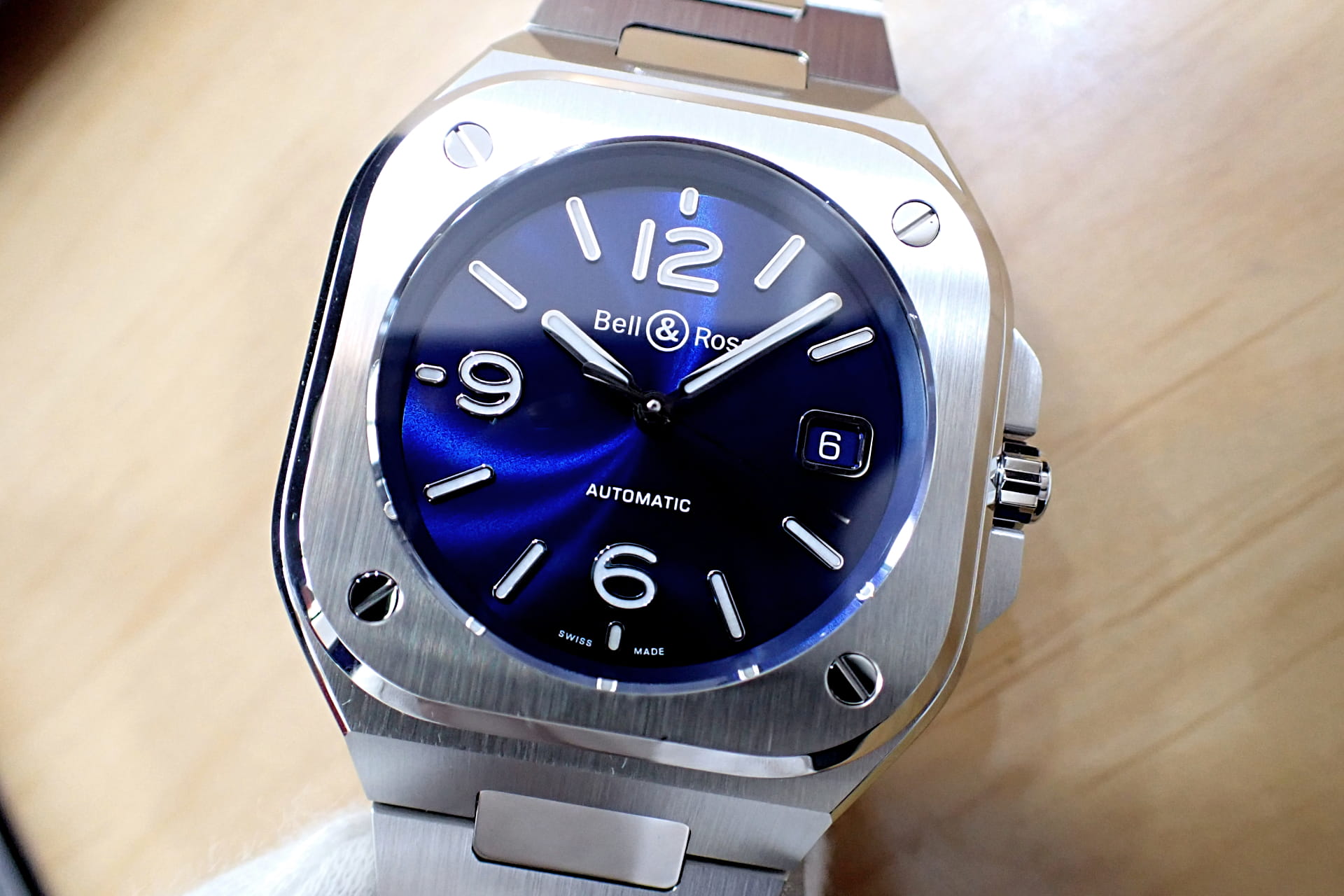 Bell&Ross/ベル&ロス BR05 ネイビー文字盤 Ref.BR05A-BLU-ST/SST