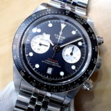 中古品A【TUDOR】チューダー ヘリテージ ブラックベイ クロノグラフ Ref.79360N 黒文字盤/5連ジュビリーブレス 高年式/ノンポリッシュ 美品 (2025年6月)